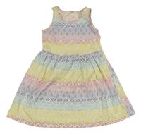 Bielo-farebné vzorované šaty zn. H&M