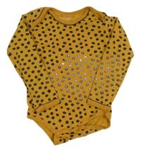 Okrovo-čierne bodkovaná é body Sweet&Soft