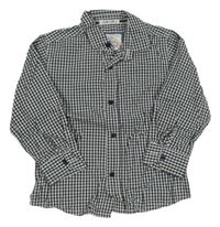 Tmavomodro/zeleno-bílá kostkovaná košile Debenhams