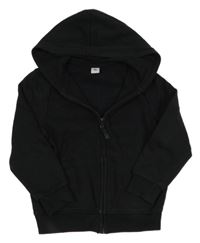 Čierna prepínaci mikina s kapucňou Tu