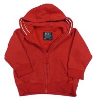 Červená prepínaci mikina s kapucňou Next