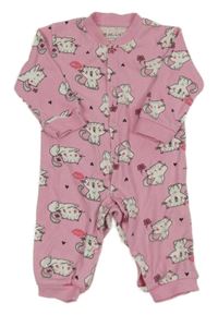Ružový overal s kočičkami necix's