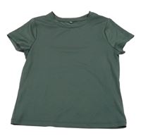 Tmavokhaki športové tričko H&M