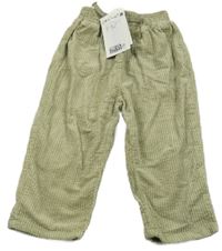 Nové - světlekhaki manšestráky H&M