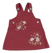 Svetlovínový é rifľové šaty s vílami