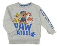 Svetlosivá melírovaná mikina s PAW PATROL nickelodeon
