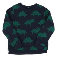 Tmavomodrá mikina s dinosaurami M&S
