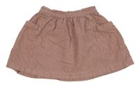Staroružová cargo paper bag menšestrová sukňa Next