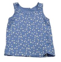 Modrý kvetovaný top Primark