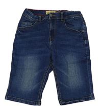 Tmavomodré skinny rifľové kraťasy Denim Co.