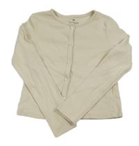 Béžové rebrované prepínaci tričko H&M