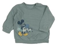 Zelenošedá mikina s Mickeym George
