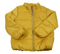 Horčicová šušťáková zimná bunda zn. H&M