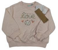 Nové - Světlerůžová mikina s Marií Disney