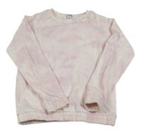 Ružová batikovaná mikina Tu