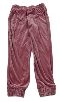 Vínové plyšové tepláky