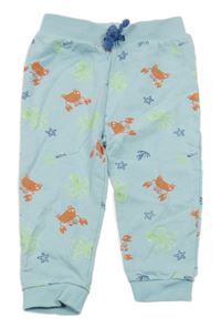 Svetlomodré tepláky s krabmi a chobotnicemi Ergee