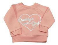 Ružová mikina so srdcem s nápisom Primark