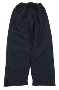 Tmavomodré šušťákové podšité nohavice