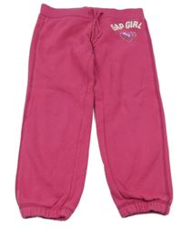 Fuchsiové tepláky se srdcem z flitrů a kamínků GAP