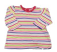 Bílo-barevné pruhované triko F&F