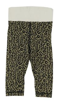 Hnedo-čierne vzorované ľahké tepláky Impidimpi