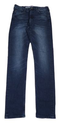 Tmavomodré super skinny fit rifle H&M