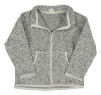Sivá melírovaná pletená prepínaci mikina H&M