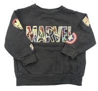 Tmavosivá mikina s nápisem - Marvel Zara