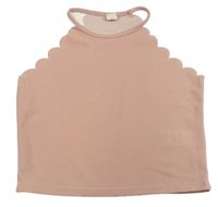 Svetloružový crop top shein