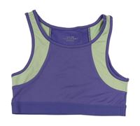 Fialovo-zelený športový crop top Reserved