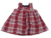Červeno-biele kockované šaty Mothercare