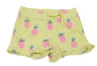 Žluté kraťasy s ananasy Primark