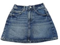 Tmavomodrá rifľová sukňa H&M