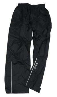 Čierne šušťákové funkčné nohavice