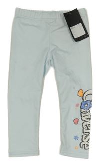 Nové - světlemodré legíny s logem Converse