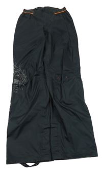 Čierne šušťákové vodědolné nohavice