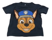 Tmavomodré tričko s Tlapkovou patrolou Name it
