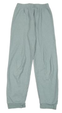 Světlezelené žebrované pyžamové kalhoty 