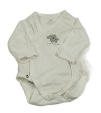 Biele zavinovací body s koalami H&M