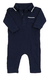 Tmavomodrý overal s límečkem Matalan