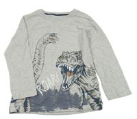 Šedé triko s diny Nutmeg