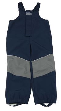 Tmavomodro-šedé softshellové laclové kalhoty Topolino