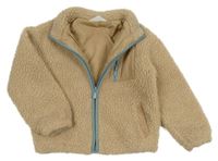 Béžová huňatá podšitá bunda Primark