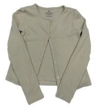 Béžové prepínaci rebrované crop tričko H&M