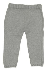 Sivé pletené tepláky Matalan