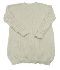 Smotanové svetrové šaty Shein