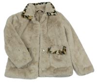 Béžový kožušinový podšitý kabát George