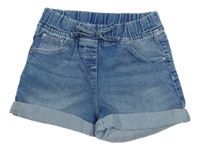 Modré teplákové riflové kraťasy Next