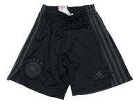Černo-šedé sportovní kraťasy s pruhy Adidas
